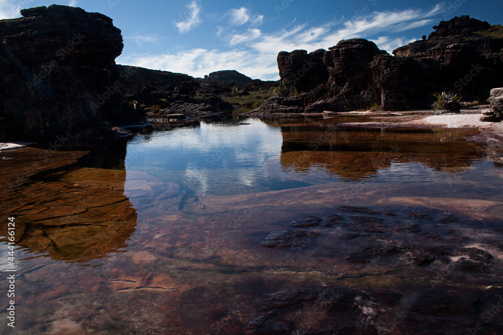 Lake on the top of Monte Roraima