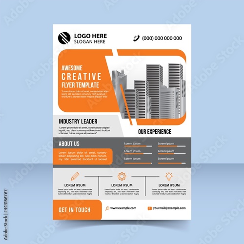 awesome creative flyer poster template design