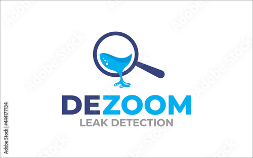 Illustration graphic vector of water leak detection service Logo Design template