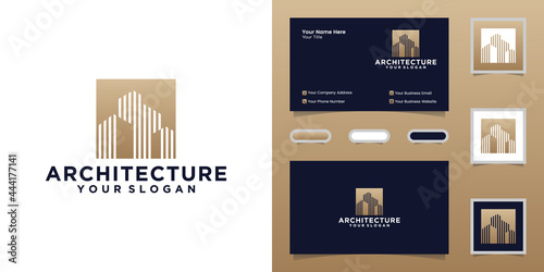 architectural building logo and business card inspiration