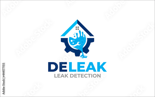Illustration graphic vector of water leak detection service Logo Design template