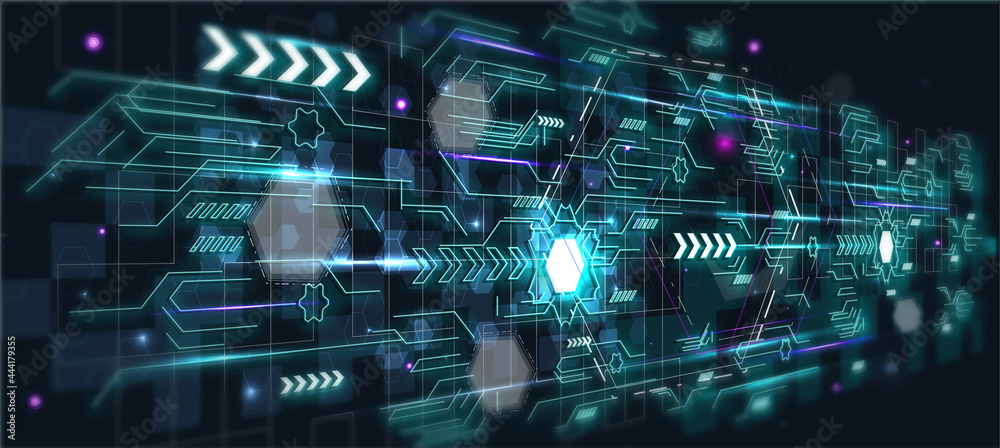 Technology background, color and waves Technology background, color and waves