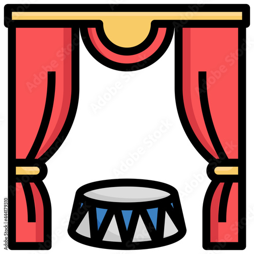 Circus Filled Outline