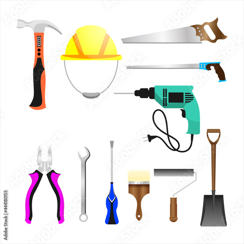 set of tools for construction