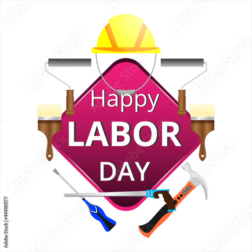 Happy labor Day, Beautiful Design vector