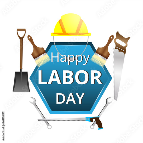 Happy Labor Day, Greeting Card Beauty Design