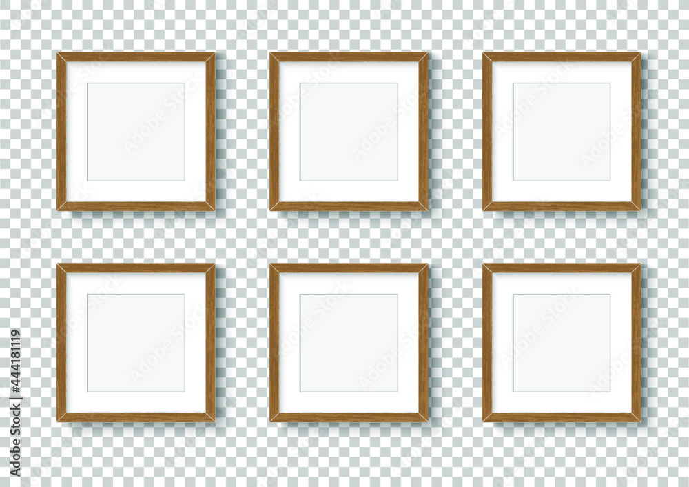 Photo image frame. Wall picture mock up for photograph composition object with shadow. Vector illustrator. Photo image frame. Wall picture mock up for photograph composition object with shadow. Vector illustrator.