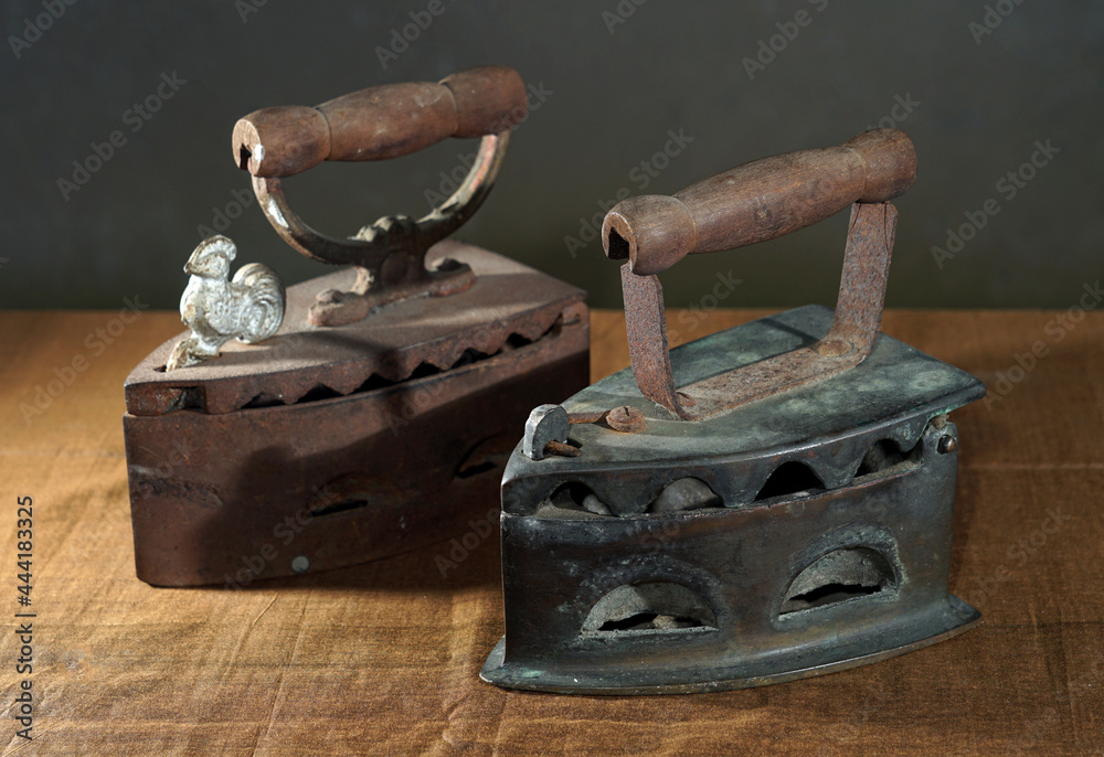 Traditional Iron with a wood handle Traditional Iron with a wood handle