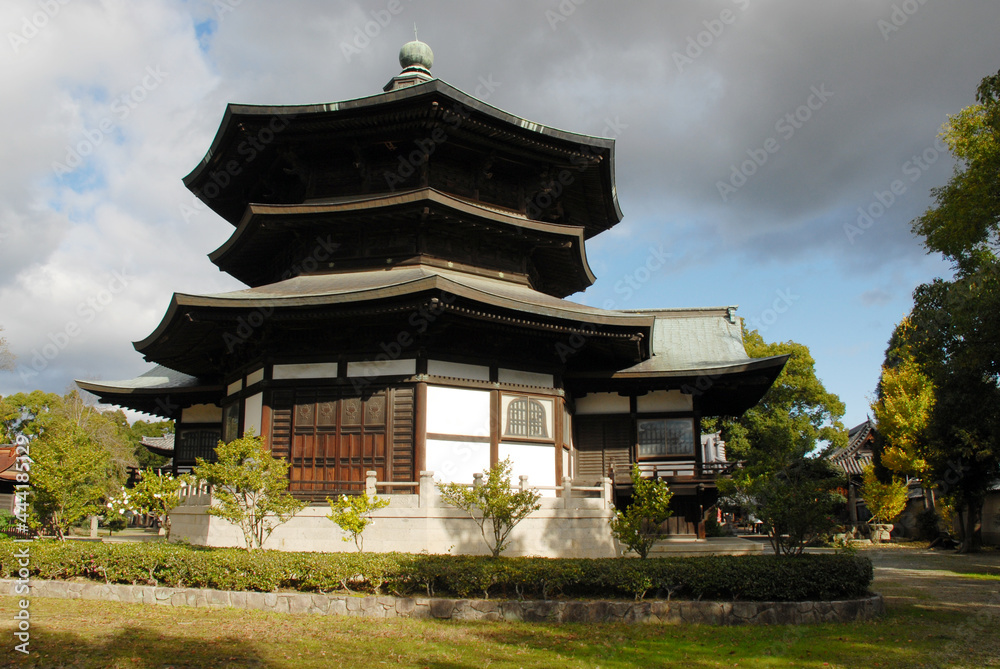 Obraz premium 斑鳩寺 聖徳殿奥殿 兵庫県太子町鵤