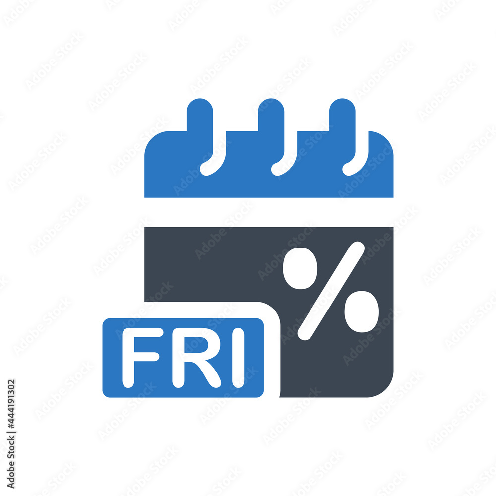 Black friday discount offer icon Black friday discount offer icon