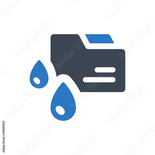 Data leaking icon