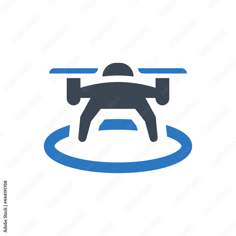 Drone landing icon Drone landing icon