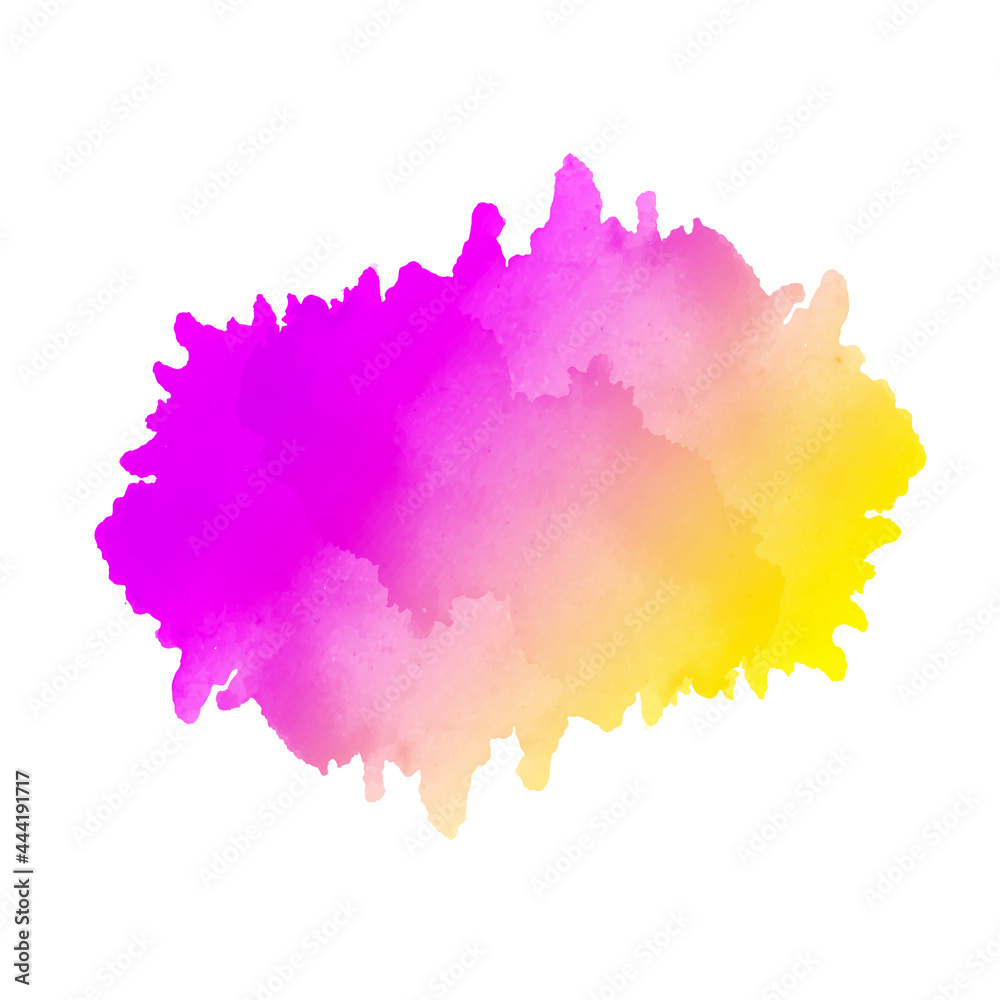 abstract pink and yellow watercolor splatter texture background design pattern