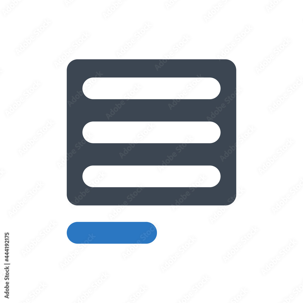 Left align icon Left align icon