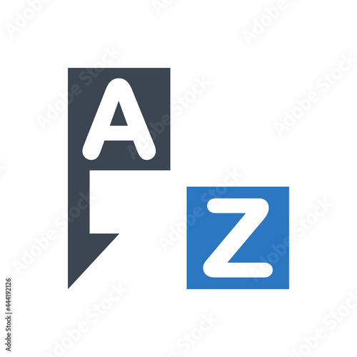 Alphabetical sort icon
