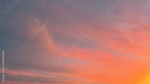 Sunset sky for sky background  beautiful sky nature © Kenstocker