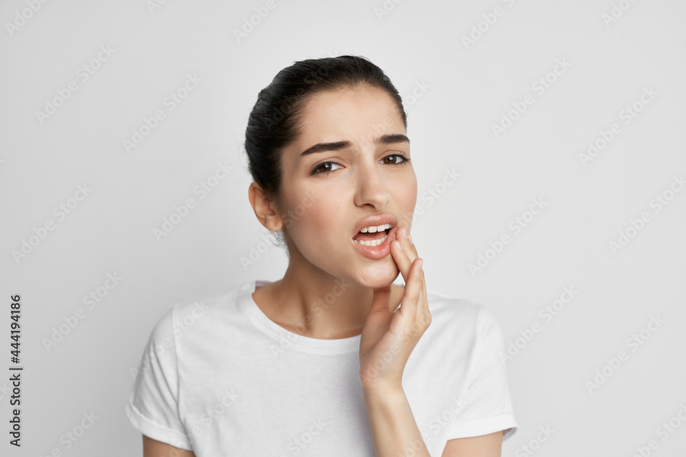 woman toothache health problems discomfort treatment woman toothache health problems discomfort treatment
