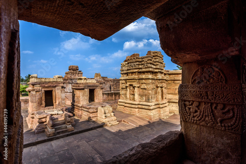 The ancient temple of Hindu god in the Aihole village, Karnataka, India.