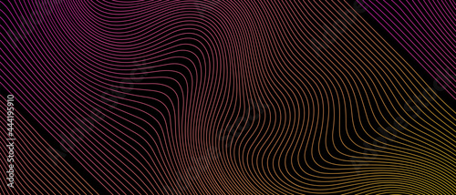 Color Wave Lines Pattern Abstract Background. Vector