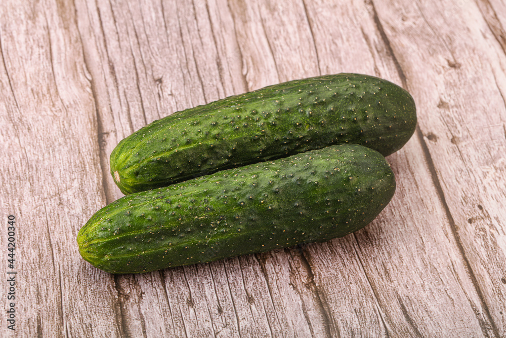 Ripe organic natural green cucumber Ripe organic natural green cucumber