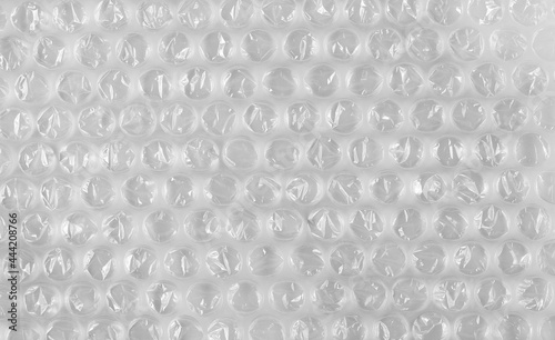Obraz na płótnie Bubble wrap protective packaging on white background and texture