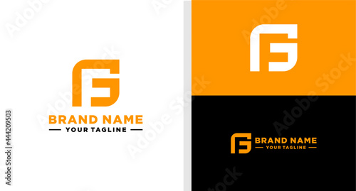 GF LOGO MONOGRAM GEOMETRIC EDITABLE