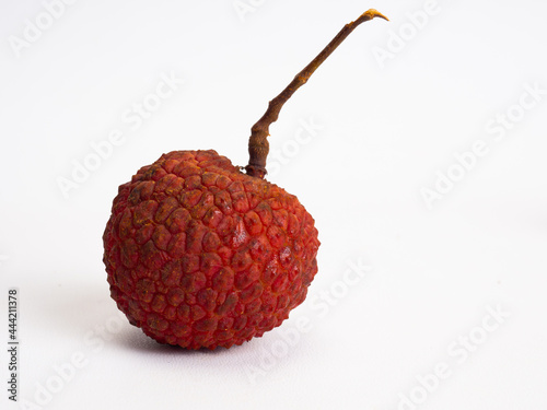 Close up shoot of lychee isolated photo