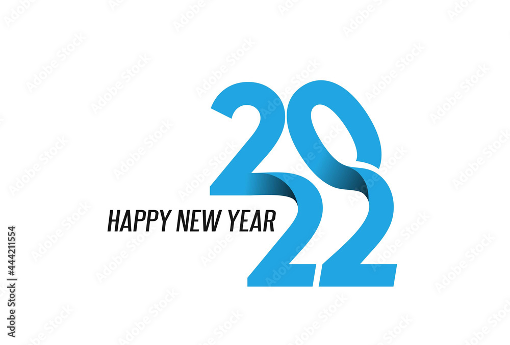 Happy New Year 2022 Text Typography Design Patter, Vector illustration. Happy New Year 2022 Text Typography Design Patter, Vector illustration.