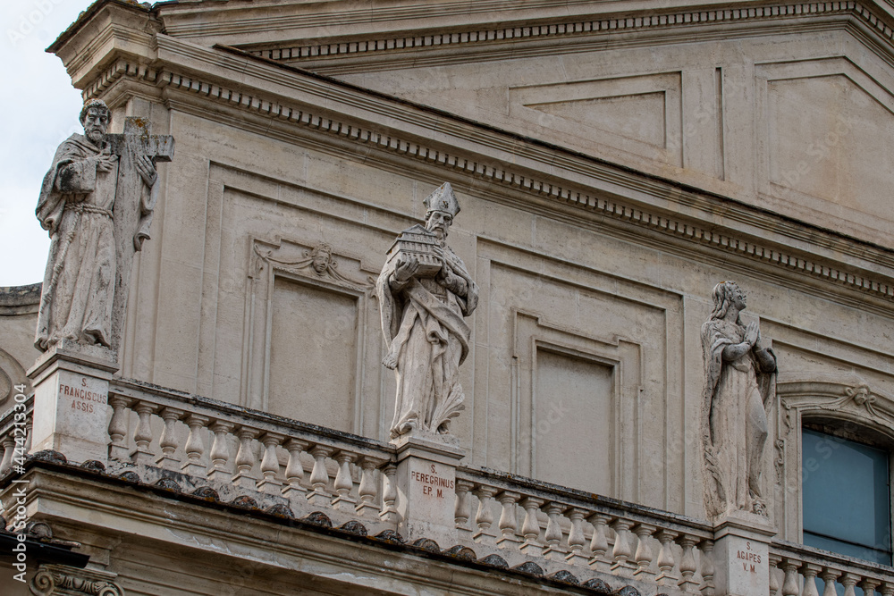 detail of the cathedral of terni