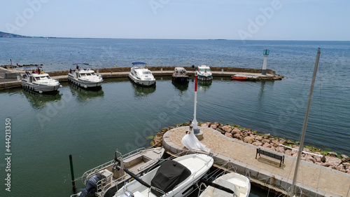 Port de Mèze at French Riviera on a sunny afternoon