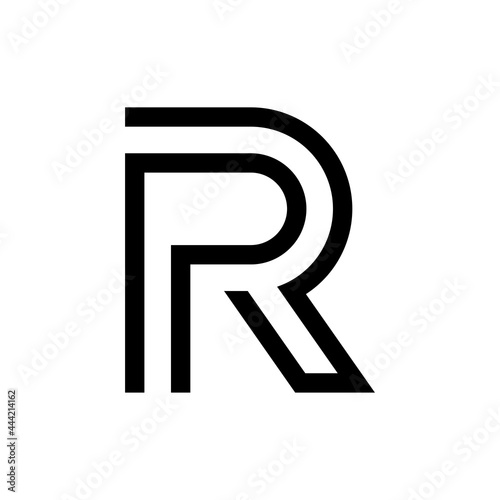 Letter RP PR logo design photo