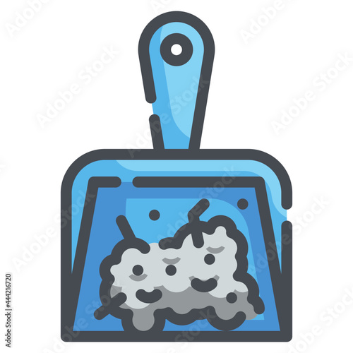 dustpan line icon