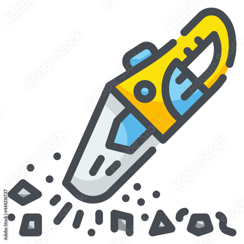 hand vacuum line icon