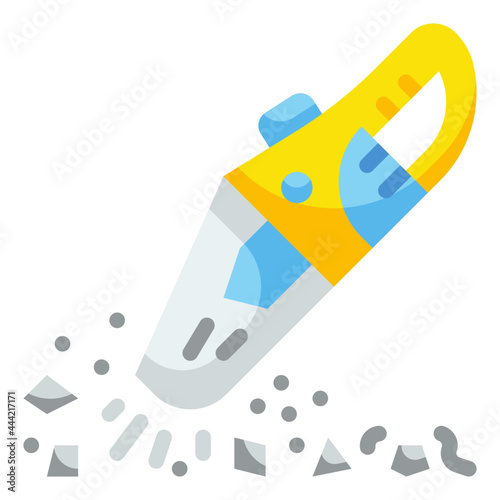 hand vacuum flat icon