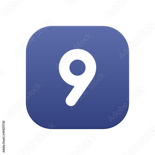 Nine - Sticker