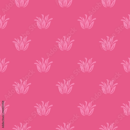 Lotus Vector Seamless Pattern design