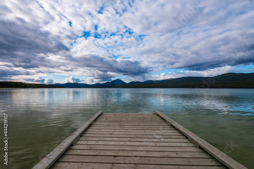Fototapeta Naklejka Na Ścianę i Meble -  wooden pier on the lake