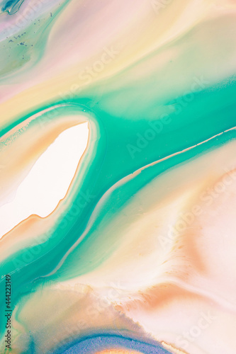 Acrylic abstract paint. Closeup of the painting. Colorful abstract painting background. Highly-textured oil paint. High quality details.