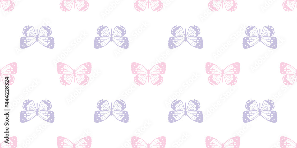 Obraz premium Butterfly seamless repeat pattern background