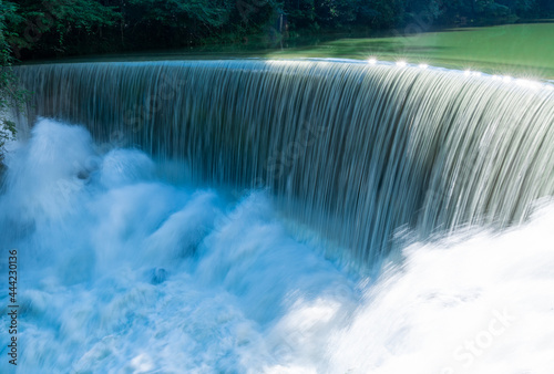 Wolongtan waterfall, xiaoqikong scenic spot, Libo County, Guizhou Province, China photo