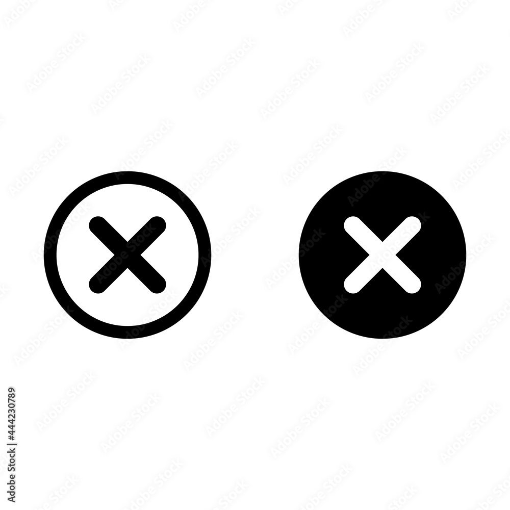 Fototapeta premium Delete icon, flat design style