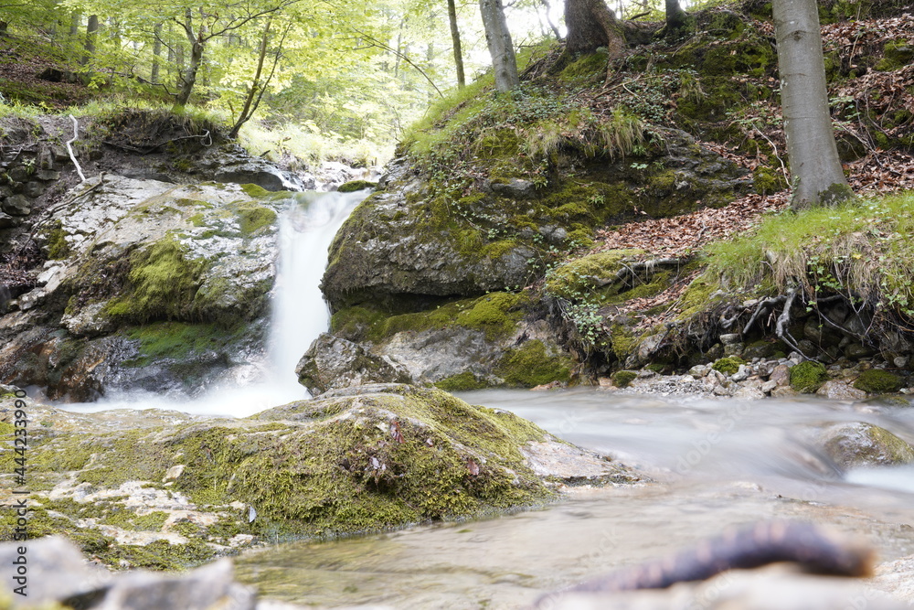 Fototapeta premium Kesselberg Wasserfall in Kochel am See