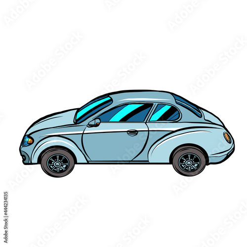 A passenger car on a neutral background. Automobile transport, automobile. Auto