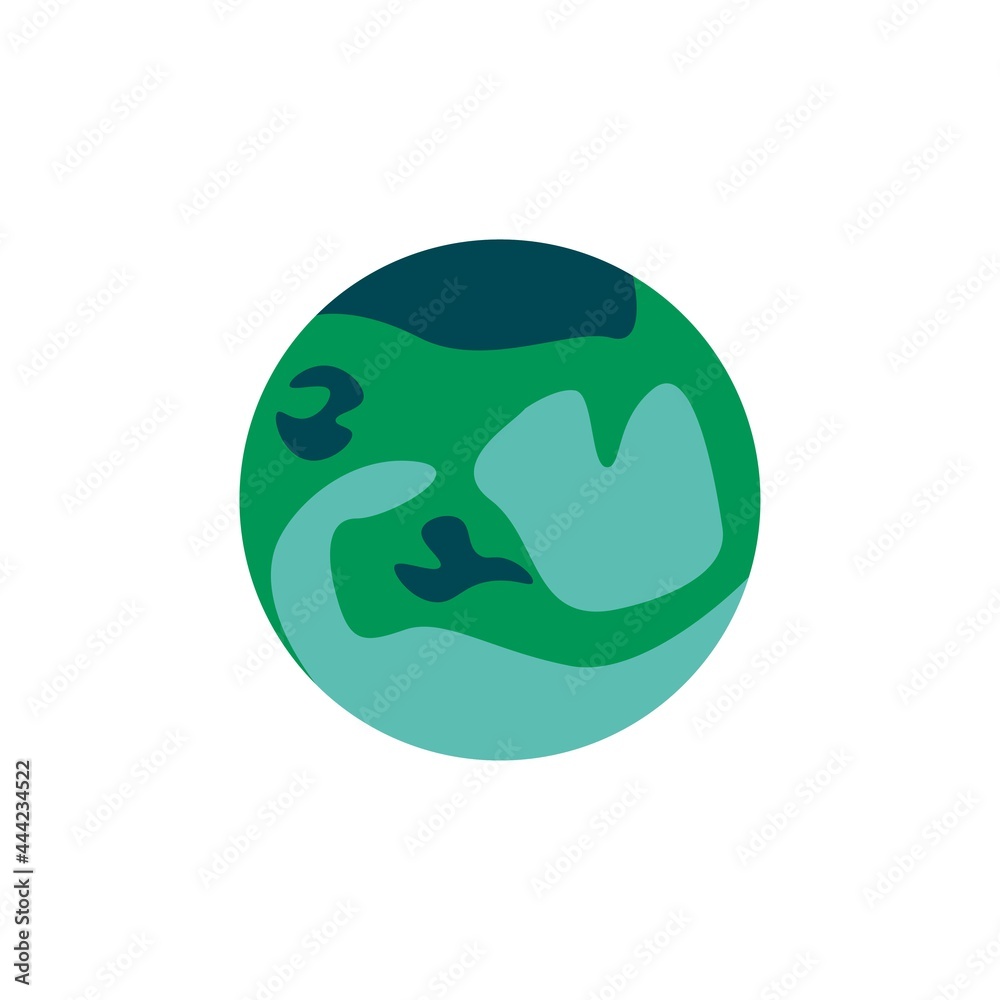 Earth Vector Flat Design Illustration Earth Vector Flat Design Illustration