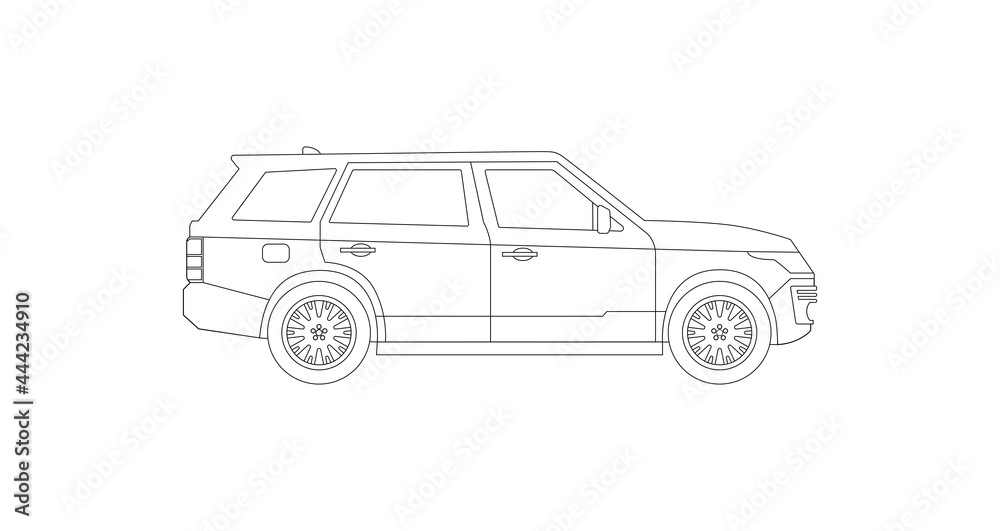 Obraz premium 装飾素材「SUV」