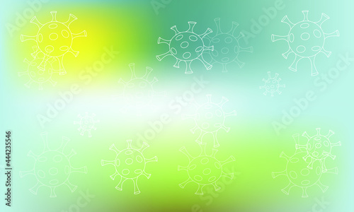 Coronavirus disease COVID-19 infection medical isolated. China pathogen respiratory influenza covid virus cells. New official name for Coronavirus disease named COVID-19, vector illustration