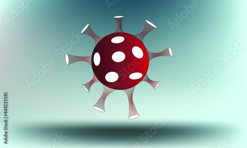 Coronavirus disease COVID-19 infection medical isolated. China pathogen respiratory influenza covid virus cells. New official name for Coronavirus disease named COVID-19, vector illustration