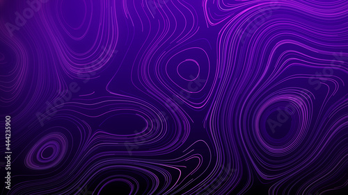 Future technology illustration. Digital dynamic wave. Abstract background with dots moving in space. 3d rendering