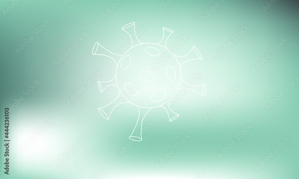 Coronavirus disease COVID-19 infection medical isolated. China pathogen respiratory influenza covid virus cells. New official name for Coronavirus disease named COVID-19, vector illustration