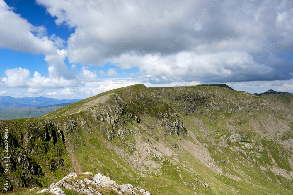 Helvellyn, shot in landscape from Dollywaggon Pike